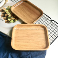 Eco-friendly Natural Beech Wood Serving Dessert Plates